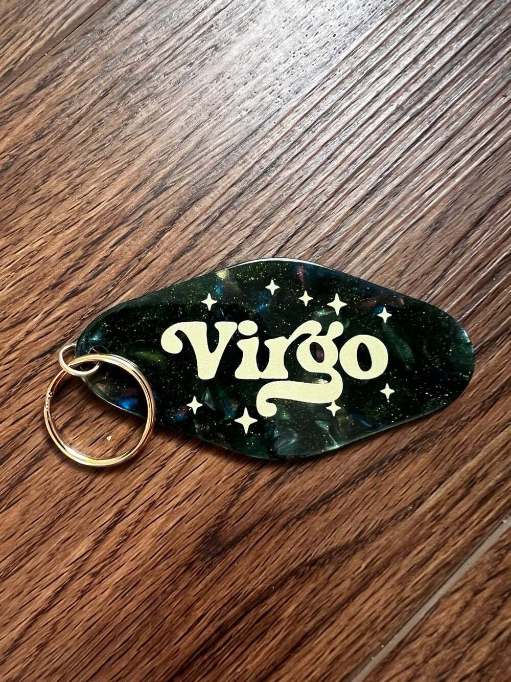 Virgo Zodiac Motel Keychain
